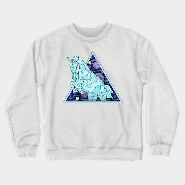 Cosmic Horse Crewneck Sweatshirt by Psydrian